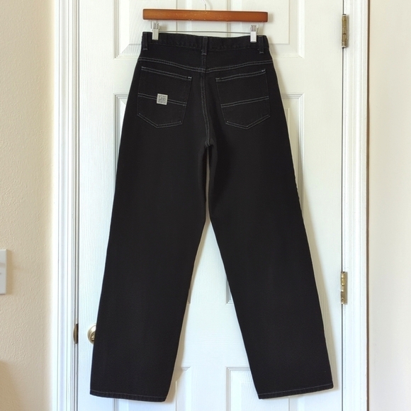Lee 90's Vintage Classic High Waisted Relaxed Straight Leg Denim Jeans Black 16 - Picture 4 of 16